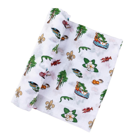 Louisiana Baby Swaddle Blanket