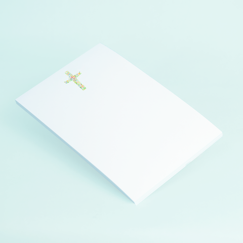 Floral Cross Notepad - 318 Art & Frame