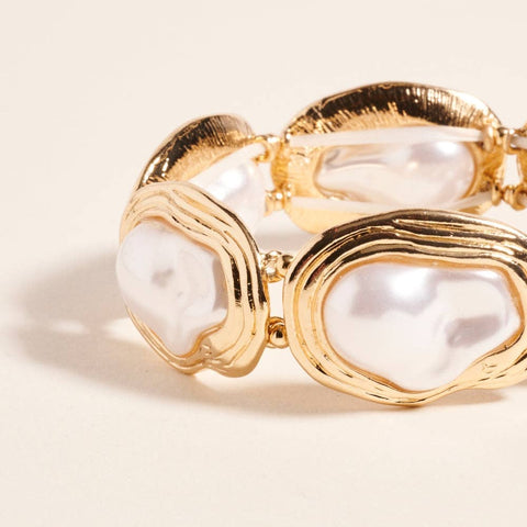 Vintage Frame Pearl Stretch Bracelet - 318 Art & Frame