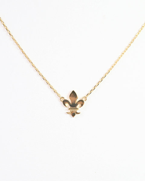 Royal Fleur de Lis Necklace Gold