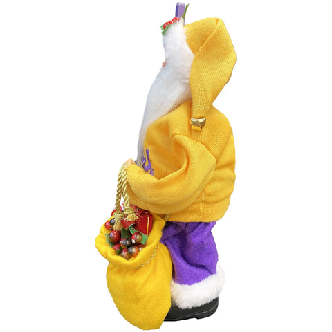 12" LSU Animated Musical Santa, side view - 318 Art & Frame