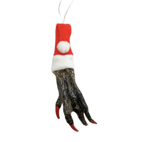 Santa Alligator Claws Ornament