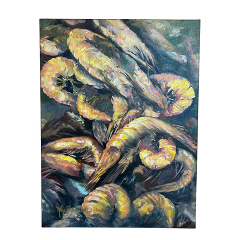 "A Pile of Shrimp" 12x16