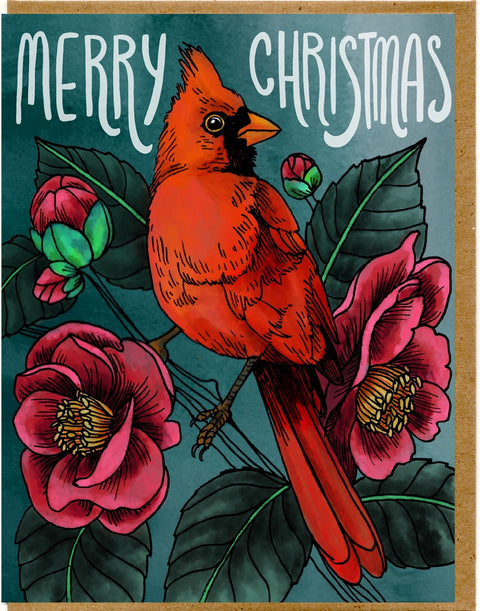 Merry Christmas Cardinal—Greeting Card