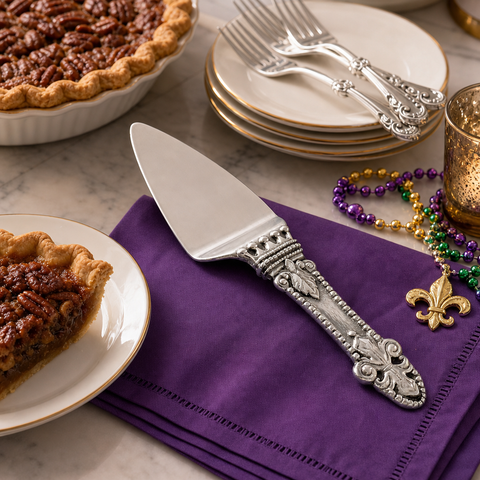 Mardi Gras Pie Server