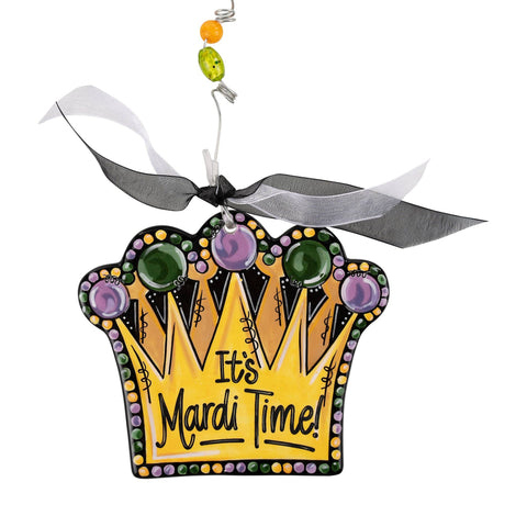 It's Mardi Time Crown Flat Ornament - 318 Art & Frame