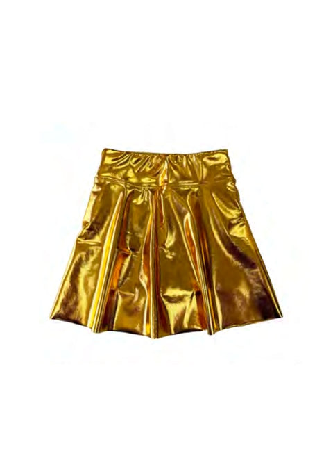 Metallic Gold Skort