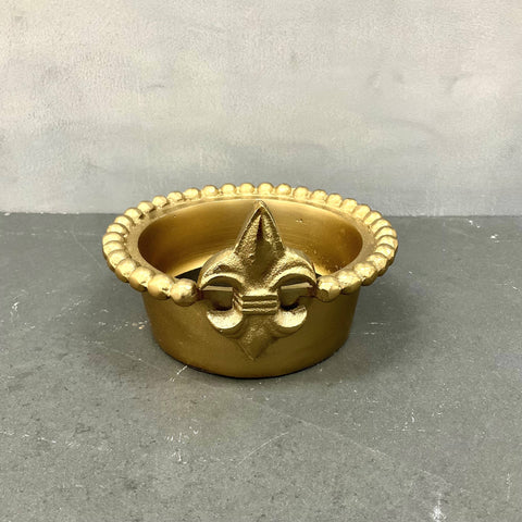 Gold Fleur de Lis Wine Bottle Holder