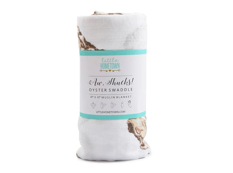 Oyster Swaddle Blanket - 318 Art Co.