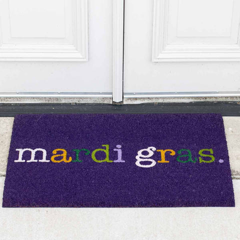 Mardi Gras Coir Doormat