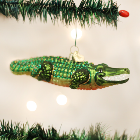 Alligator Glass Ornament - 318 Art & Frame