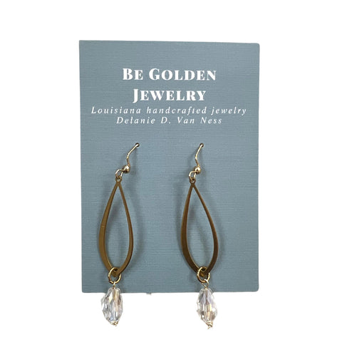 Brass Drop Earrings