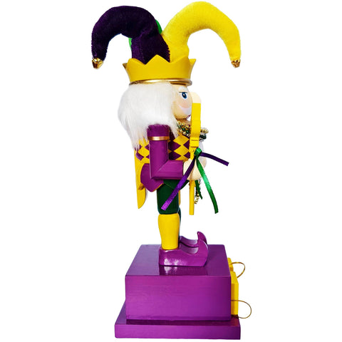 10" Days Until Mardi Gras Nutcracker, side view - 318 Art & Frame