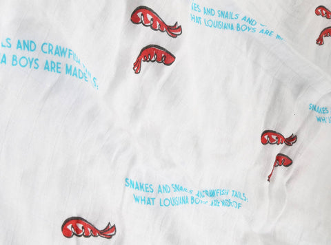 Louisiana Boy Baby Organic Muslin Swaddle Blanket