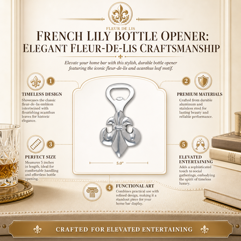 French Lily Fleur de Lis Bottle Opener