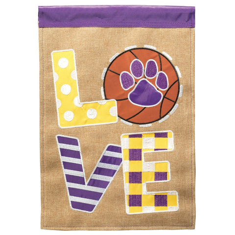 La Basketball Love Garden Flag