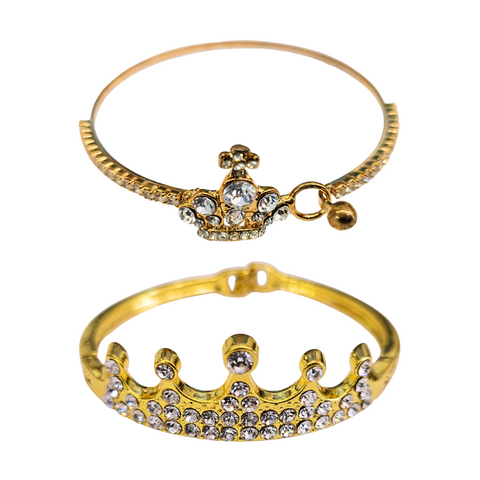 Gold Crown Bangles