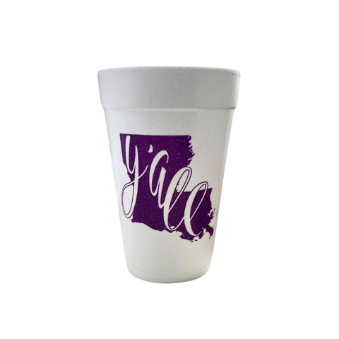 Y'all Styrofoam Cups