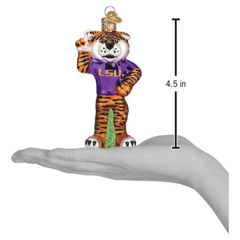 LSU Mike the Tiger Glass Ornament - 318 Art & Frame