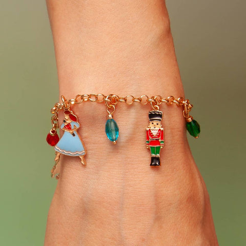 Christmas Nutcracker Ballerina Charm Bracelet - 318 Art & Frame