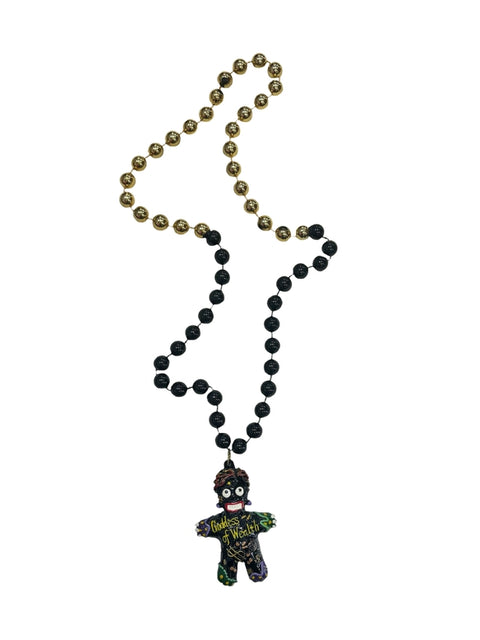 Goddess of Wealth Voodoo Medallion Beads