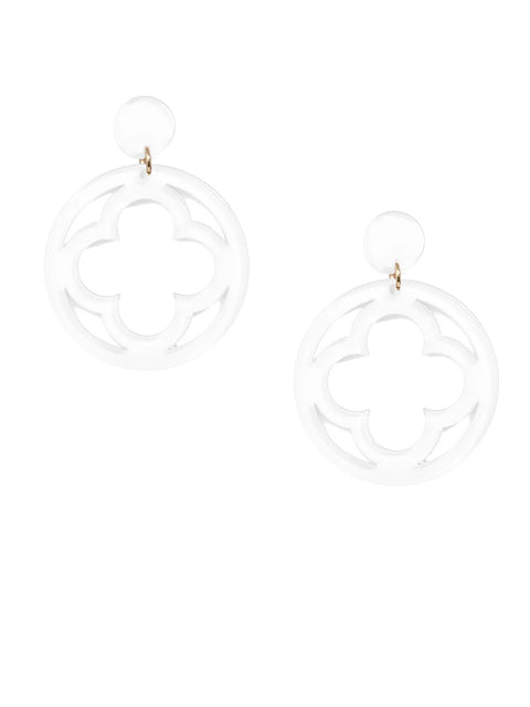 Open Clover Drop Earrings