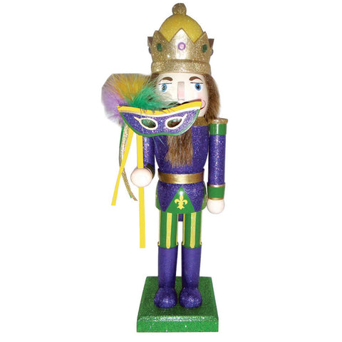 14" Mardi Gras King Nutcracker