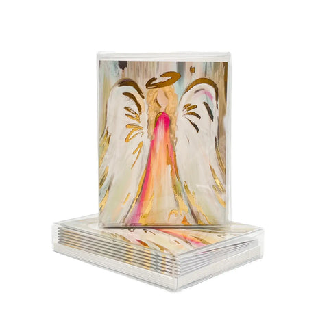 Gold Foil Angel of Joy Folded Notes