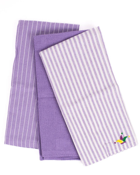 Mardi Gras Crown Hand Towel Set