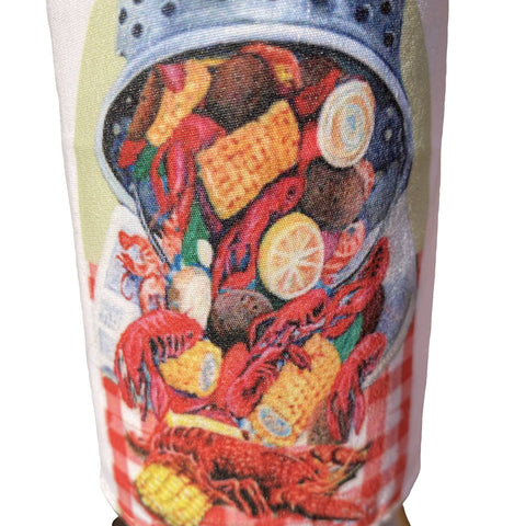 14" Let the Good Times Boil Nutcracker, apron detail - 318 Art & Frame