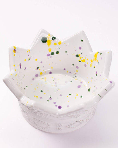 Mardi Gras Condiment Crown Bowl - 318 Art & Frame