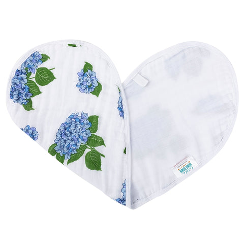 Hydrangeas Burp Cloth and Bib