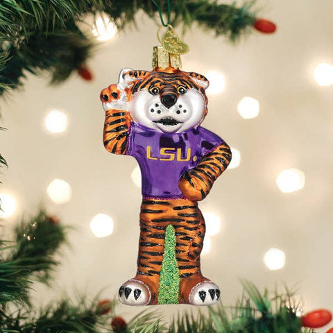 LSU Mike the Tiger Glass Ornament - 318 Art & Frame