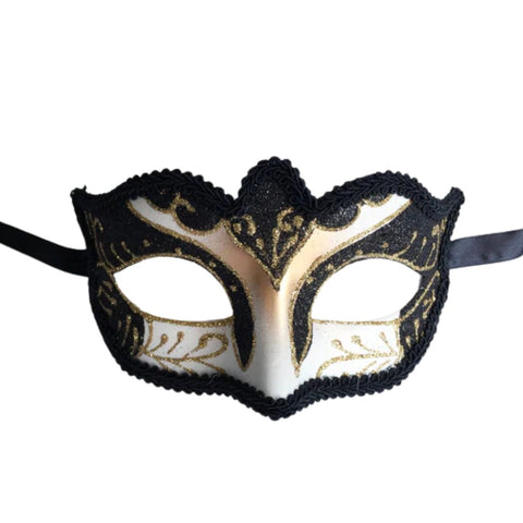 Jewel Tone Eyelet Mardi Gras Mask