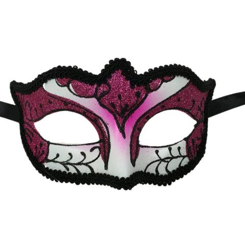 Jewel Tone Eyelet Mardi Gras Mask