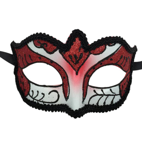 Jewel Tone Eyelet Mardi Gras Mask