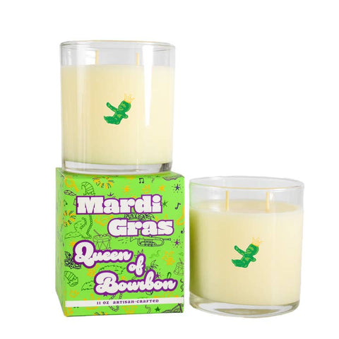 Mardi Gras Queen of Bourbon Candle, 11 Ounce