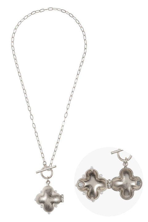 Puffy Clover Locket Necklace - 318 Art & Frame