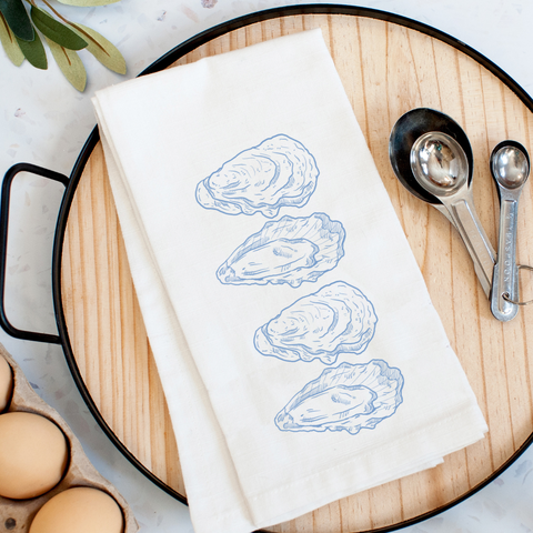Chinoiserie Oyster Kitchen Towel - 318 Art & Frame