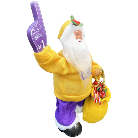 12" LSU Animated Musical Santa, detail - 318 Art & Frame