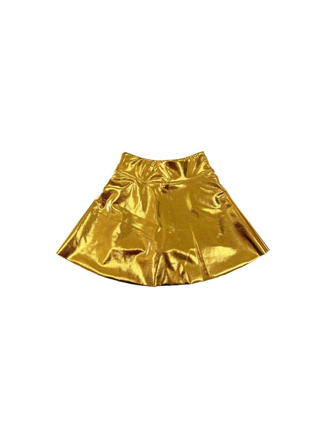 Metallic Gold Skort