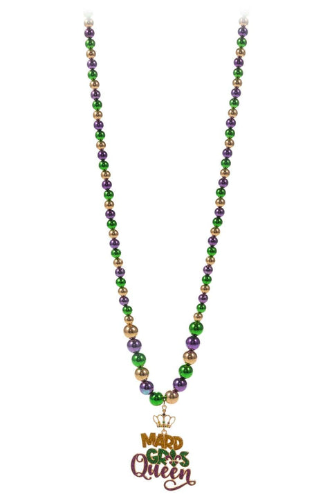Mardi Gras Queen Long Necklace