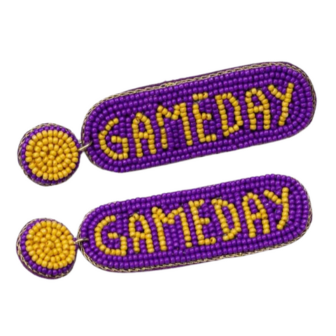 Gameday Beaded Earrings