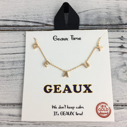 "GEAUX" Necklace