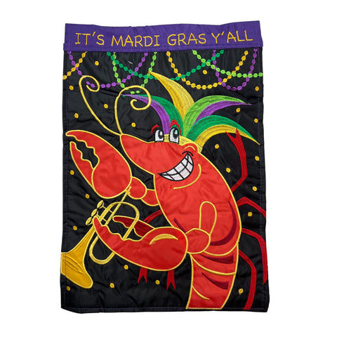 It's Mardi Gras Y'all Garden Flag