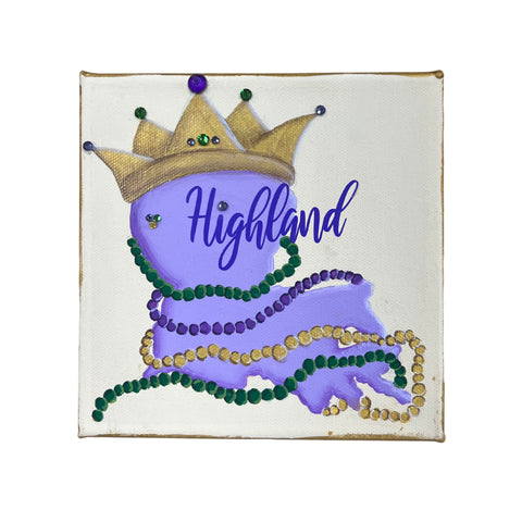 Krewe of Highland on Canvas