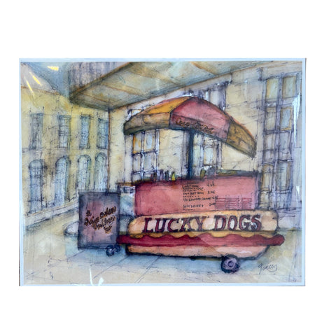 "Lucky Dog" Art Print 8x10