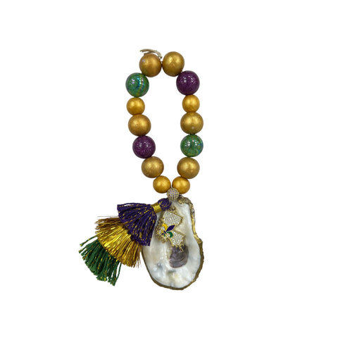 Mardi Gras Wine Bottle Necklace