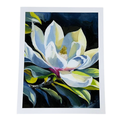 "Midnight Magnolia" Art Print