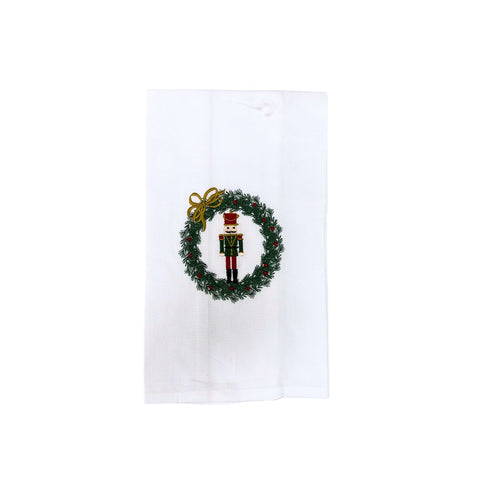 Nutcracker Wreath Kitchen Towel